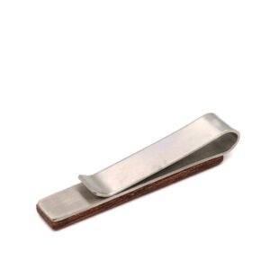 Men’s tie clip set for regular skinny ties-burlywood - Image 2