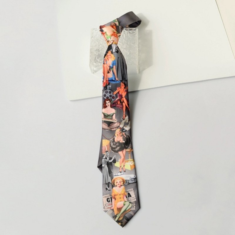 Men’s Classic Paisley Ties - beautiful woman - Image 1