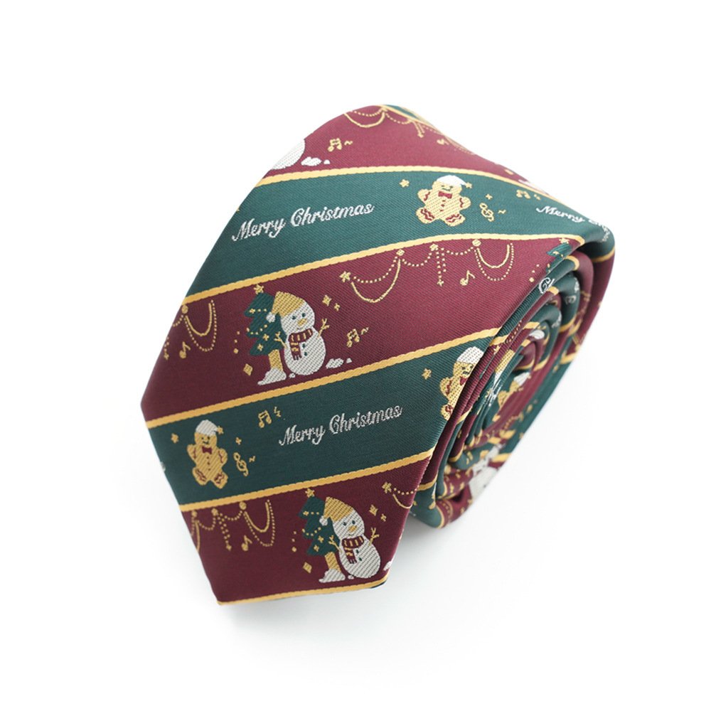 Men’s Classic Paisley Ties-Merry christmas - Image 1