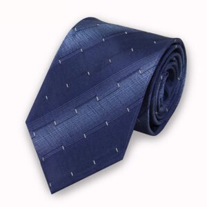 Men's Gingham Check Stripe Ties  Silk Tie Pattern Business Formal Designer Neckties 3.4" - Image 9