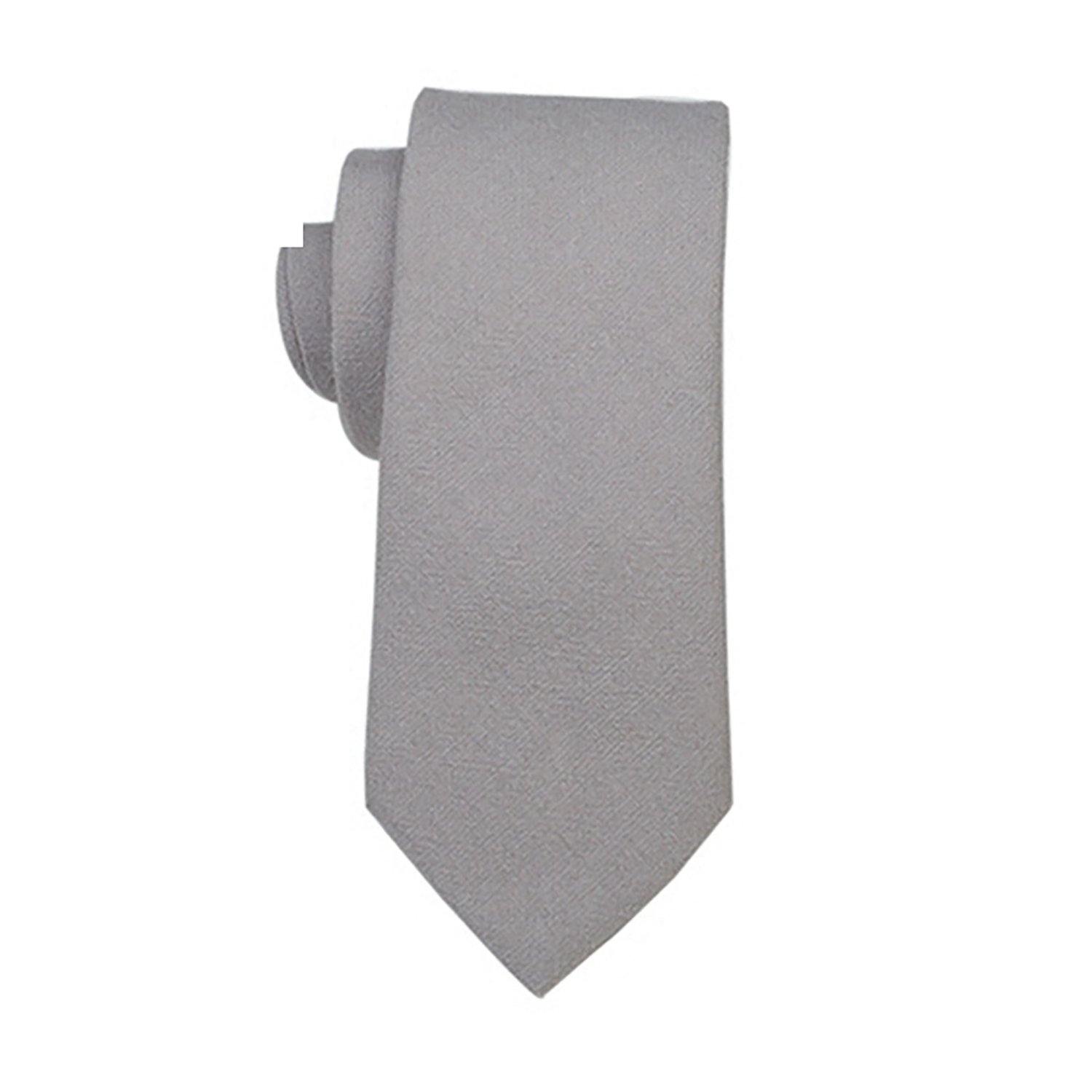 Mens Necktie Solid Color Tie for Business and Wedding and cotton tie - Image 3