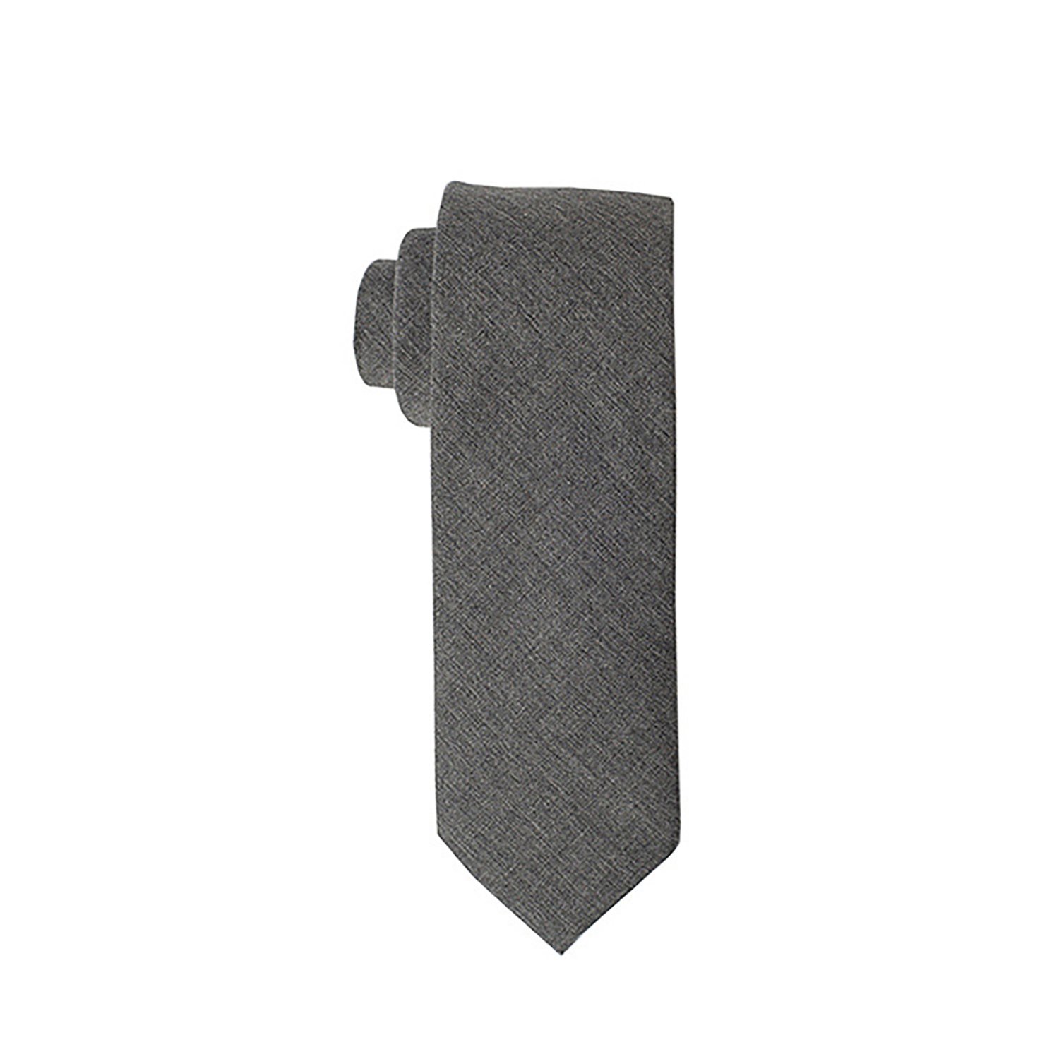 Mens Necktie Solid Color Tie for Business and Wedding and cotton tie - Image 5