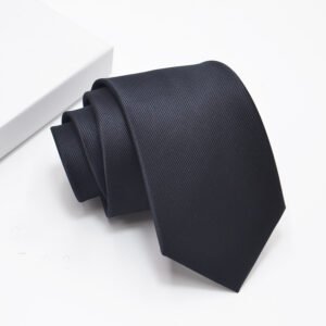 Mens Necktie Solid Color Tie for Business and Wedding - Image 3